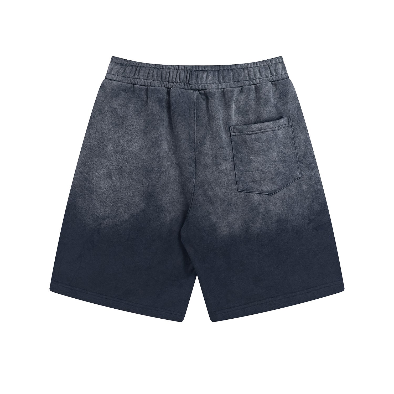 Graphic Letter Design Washed Tie-Dye Short