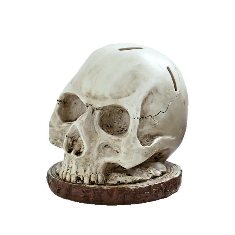 Dark and light skull knife holder styles for gothic kitchens