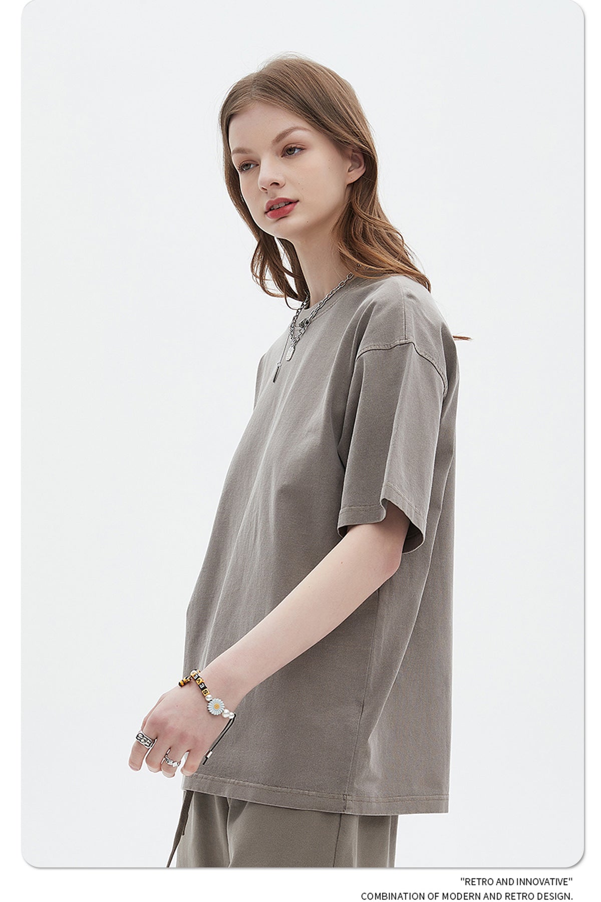 Oversize Washed Short-sleeve-T-shirt & Washed Short Sweatpants Setup
