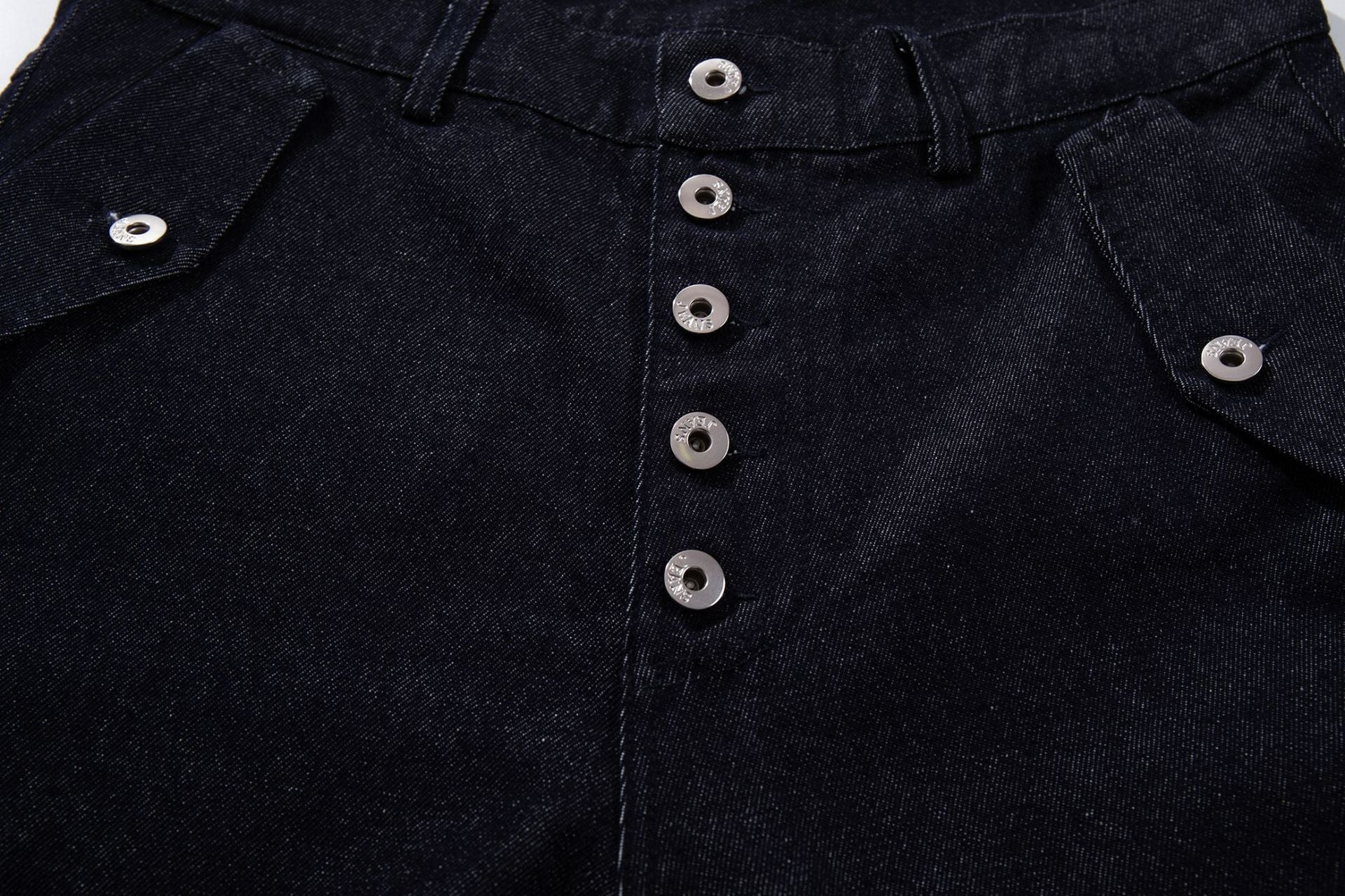 Raw Denim Deconstruction Wide Leg Denim Jeans