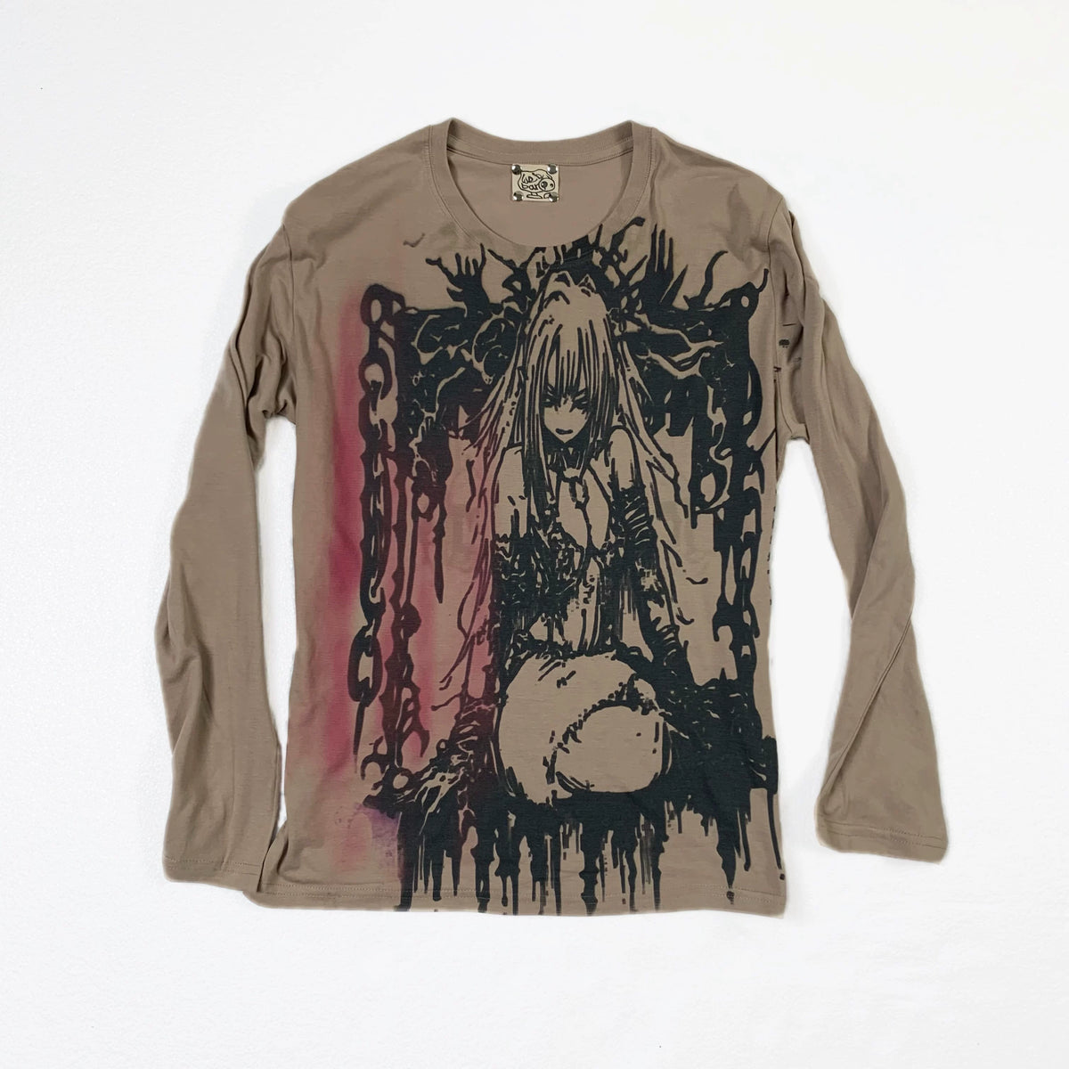 Graffiti Print Long Sleeve T-Shirt