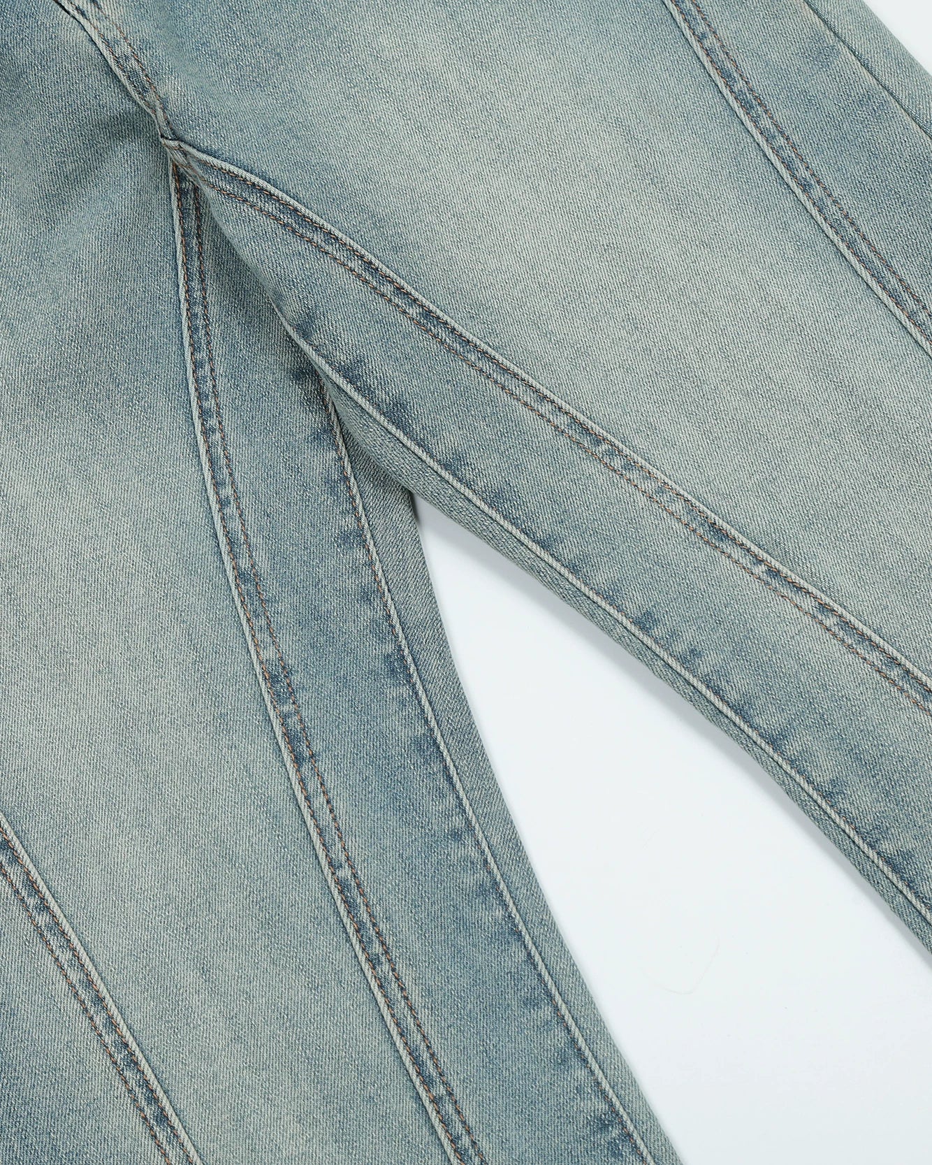 Fade Seam Flare Denim Jeans