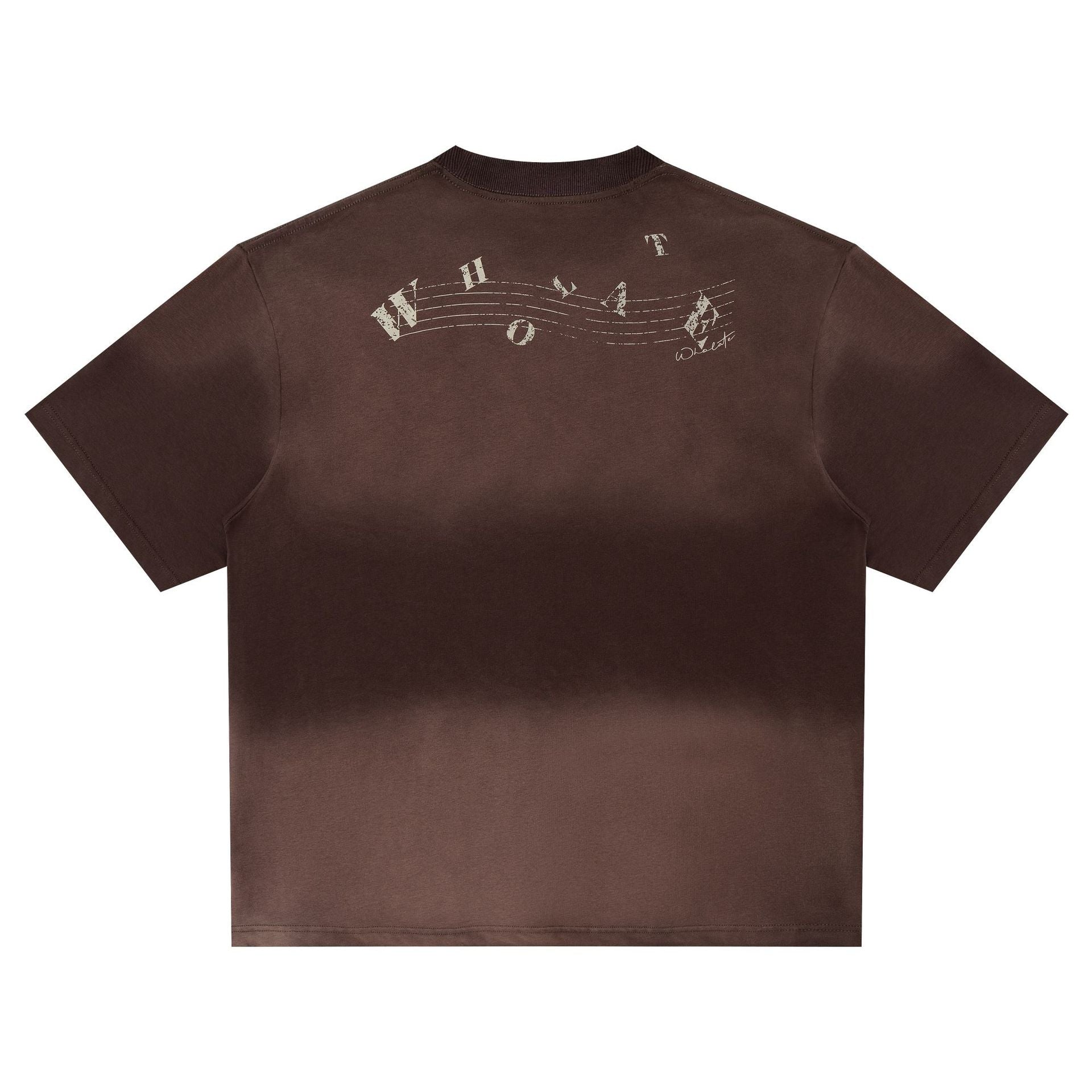 Instrument Print Washed Short Sleeve T-Shirt