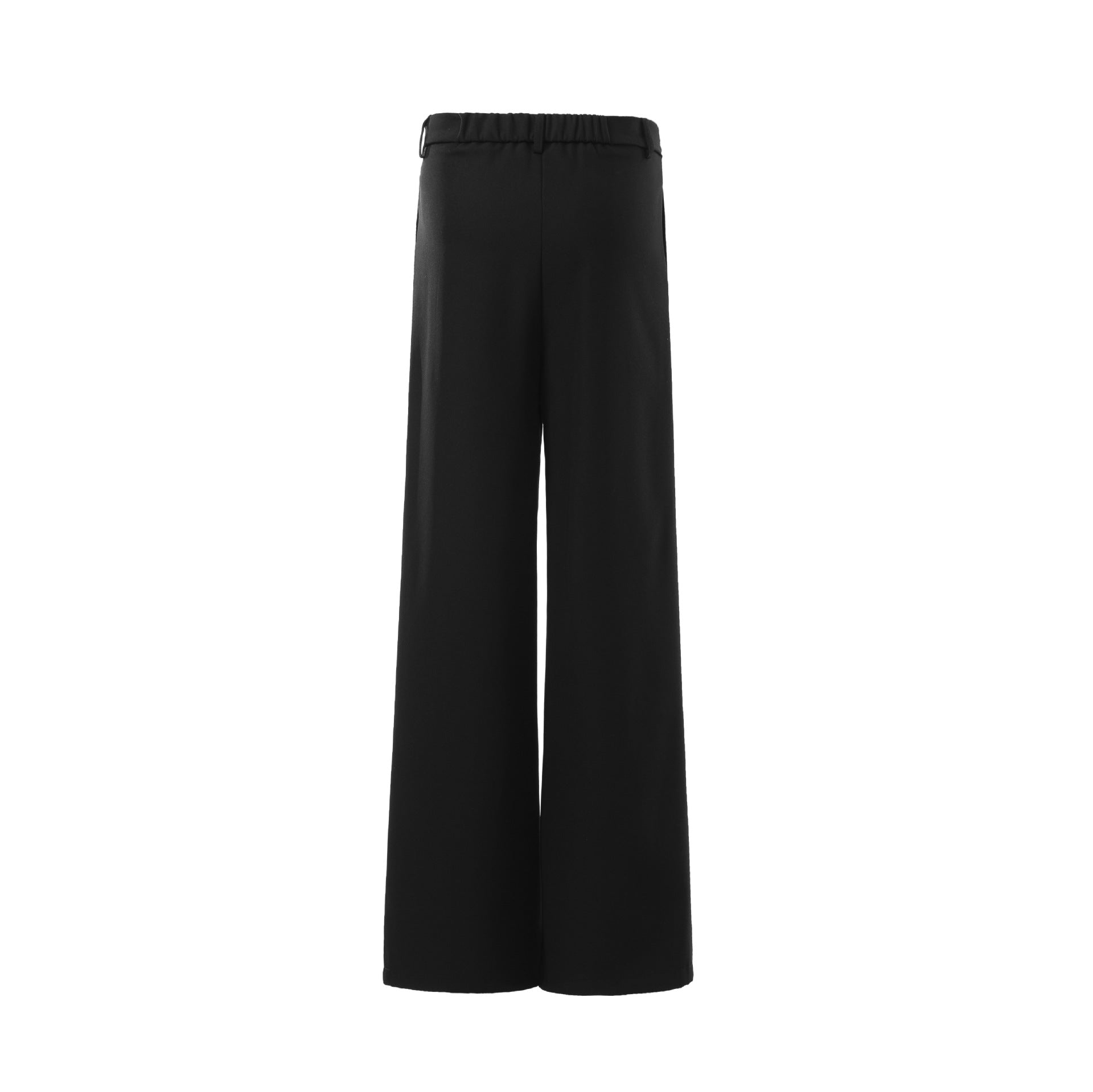 Drape Pleats Wide Leg Trousers