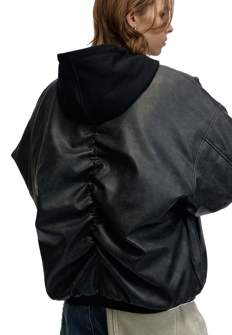 Veste matelassée à capuche rétro unisexe