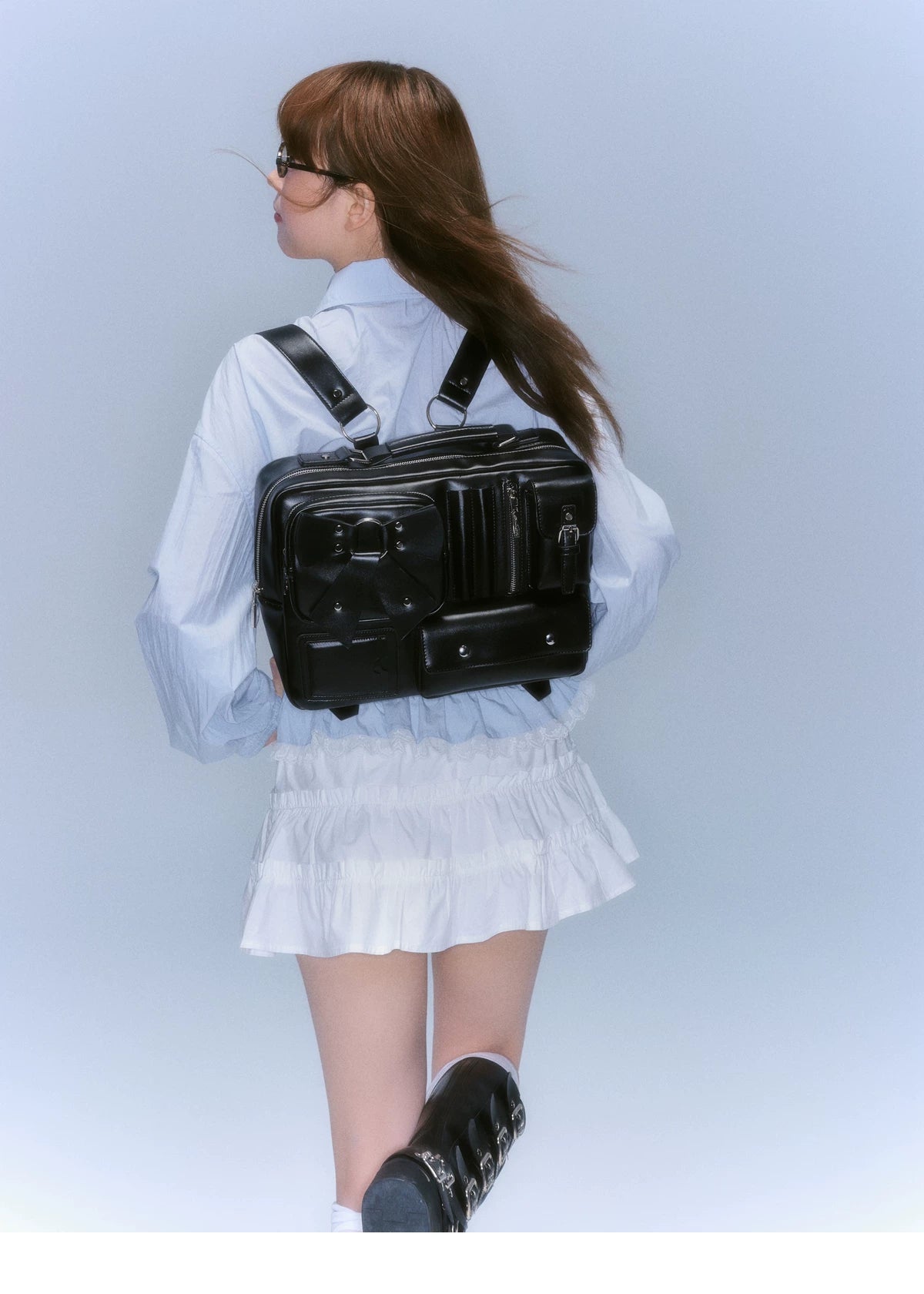 Ringing College Sweet Cool Girl 3D Pocket Shoulder Bag