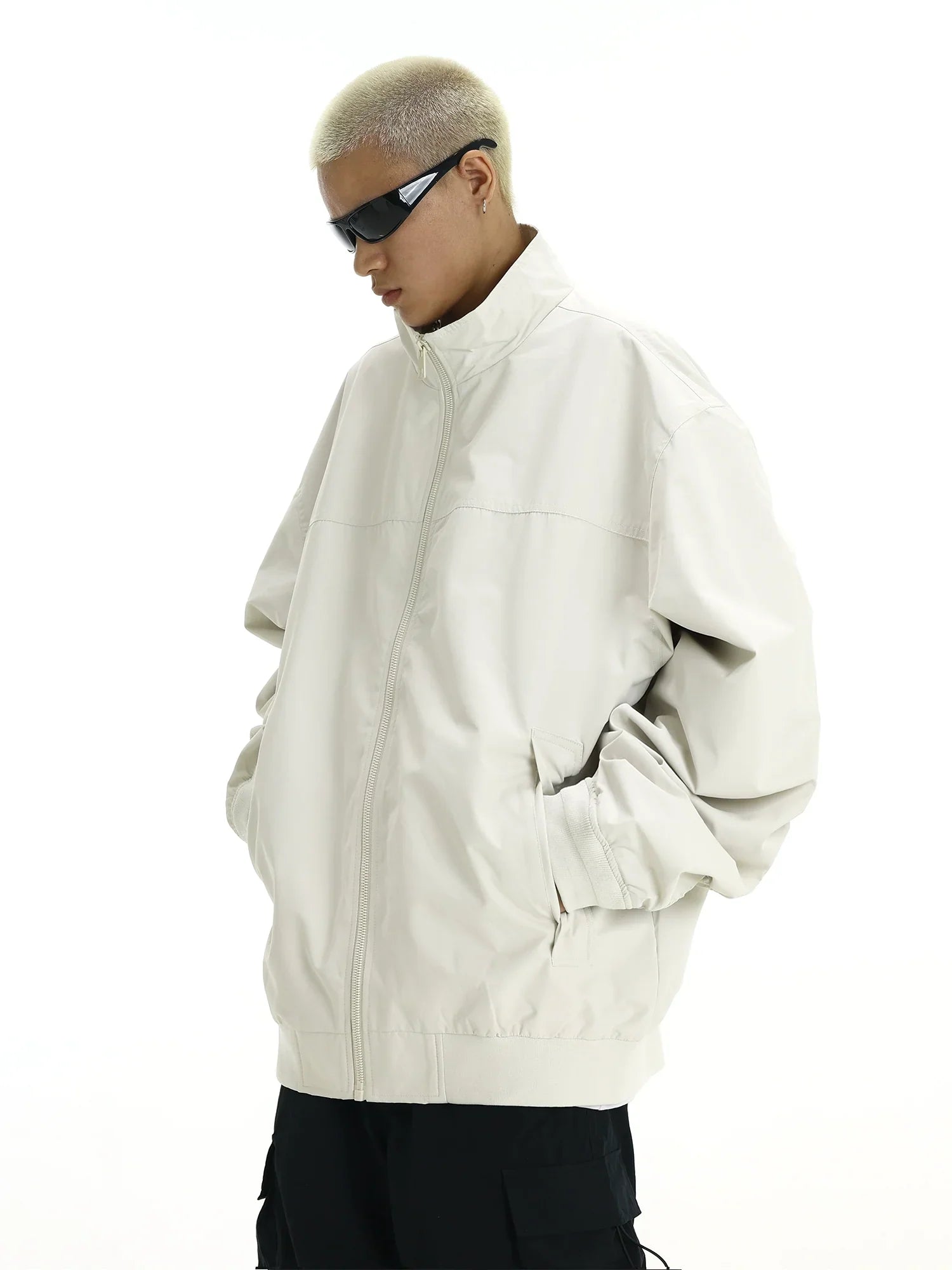 Stand Neck Zipper Jacket