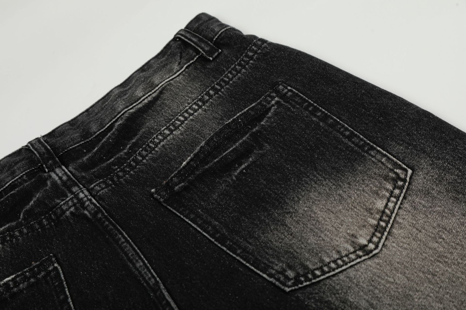 Washed Whiskers Flare Denim Jeans