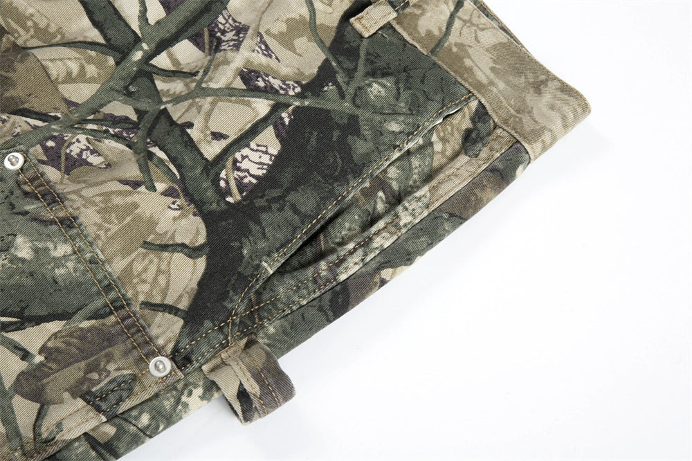 Leaf Camouflage Cargo Pants