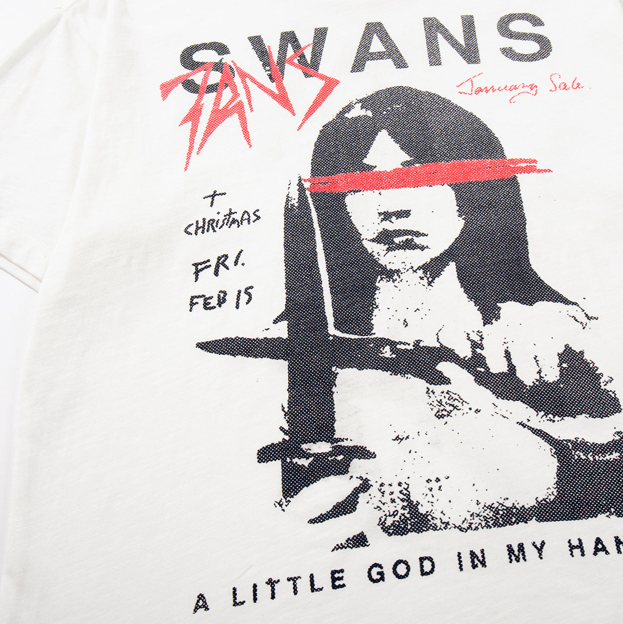Slub Cotton Graphic Print Short Sleeve T-Shirt