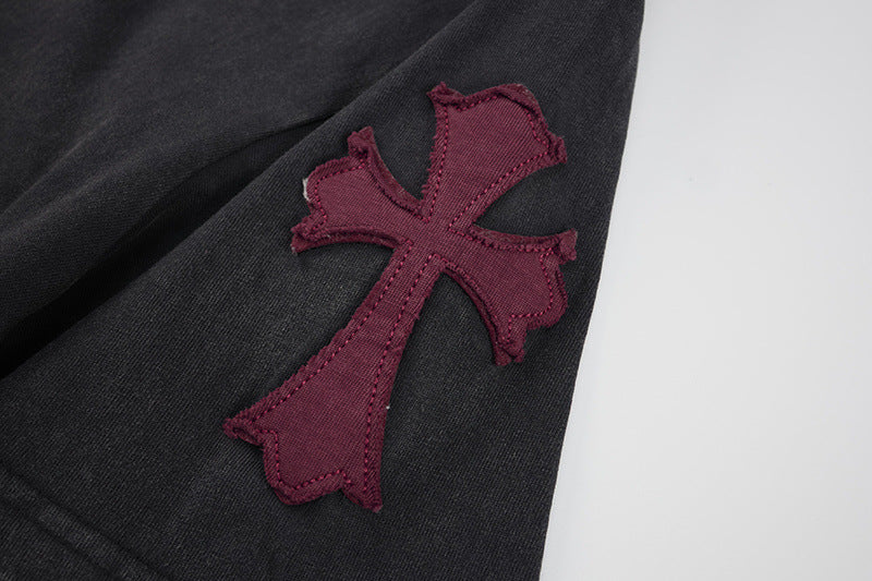 Washed Cross Logo Short Sleeve T-Shirt