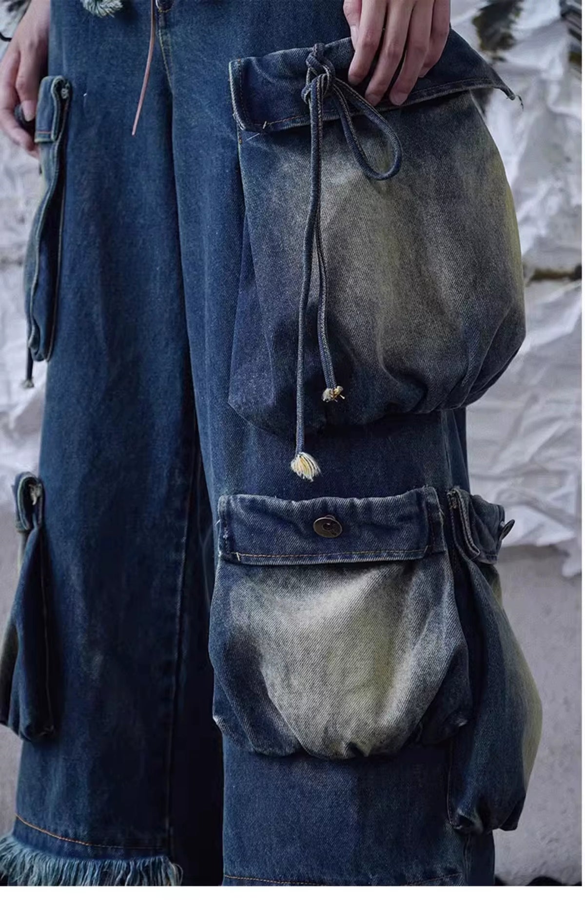 Heavy Craft Wide-Leg Denim Jeans