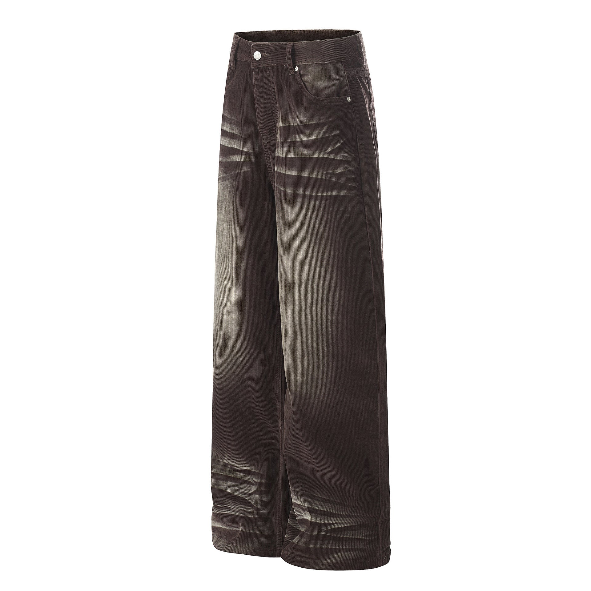 Washed Corduroy Straight Pants