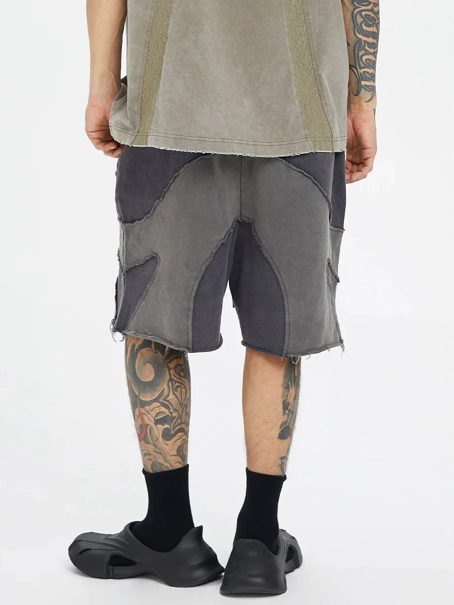 Patchwork Tactical Short Pants