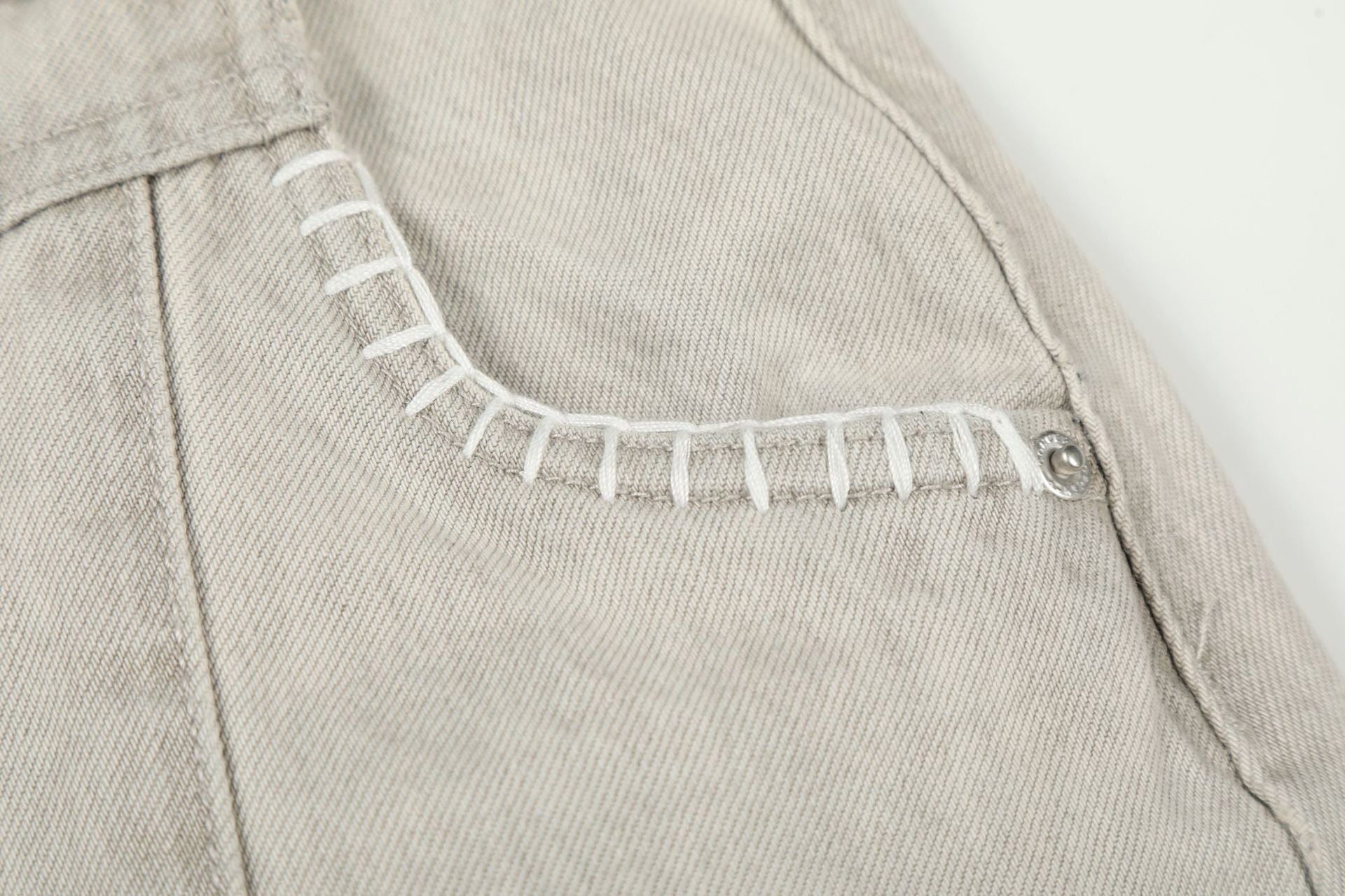 Panel Curved Wide Leg Cargo Pants