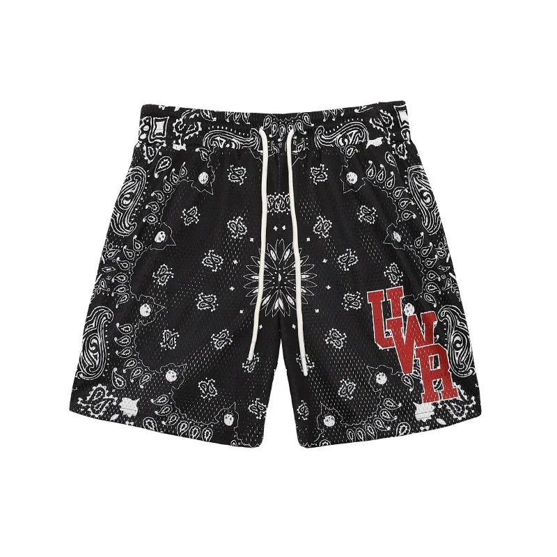 Drawstring Graphic Letter Design Sporty Short Pants