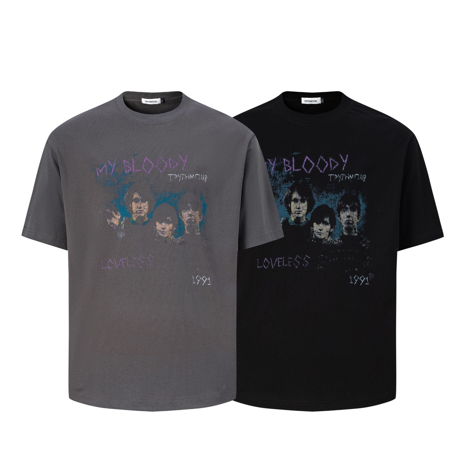 Abstract Graphic Print Oversize Short Sleeve T-Shirt