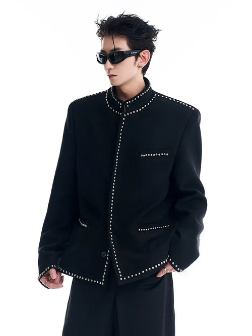 Jaqueta Rivet Design - preto / M