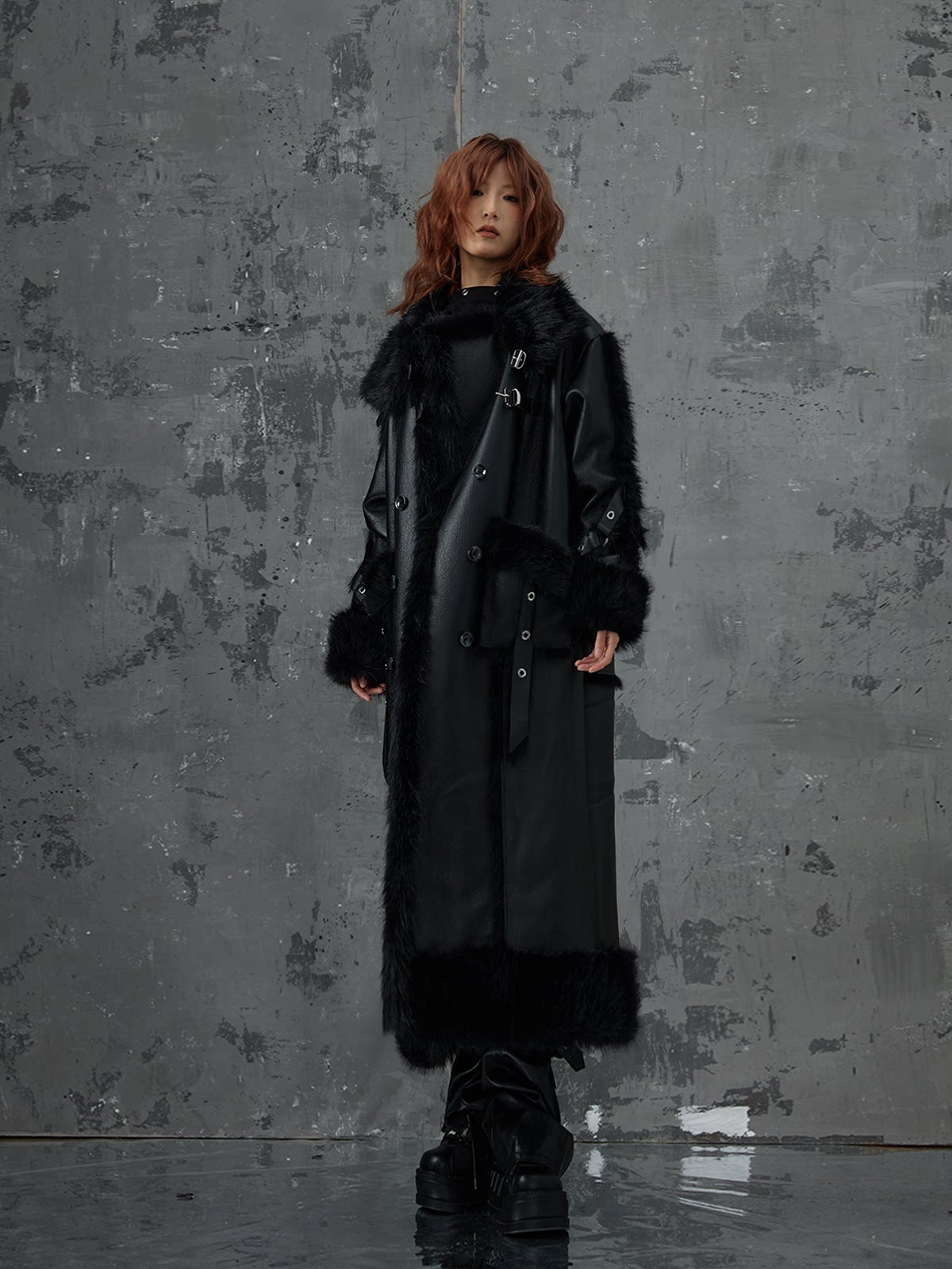 Heavy Thickened Fake Fur Shearling Coat
