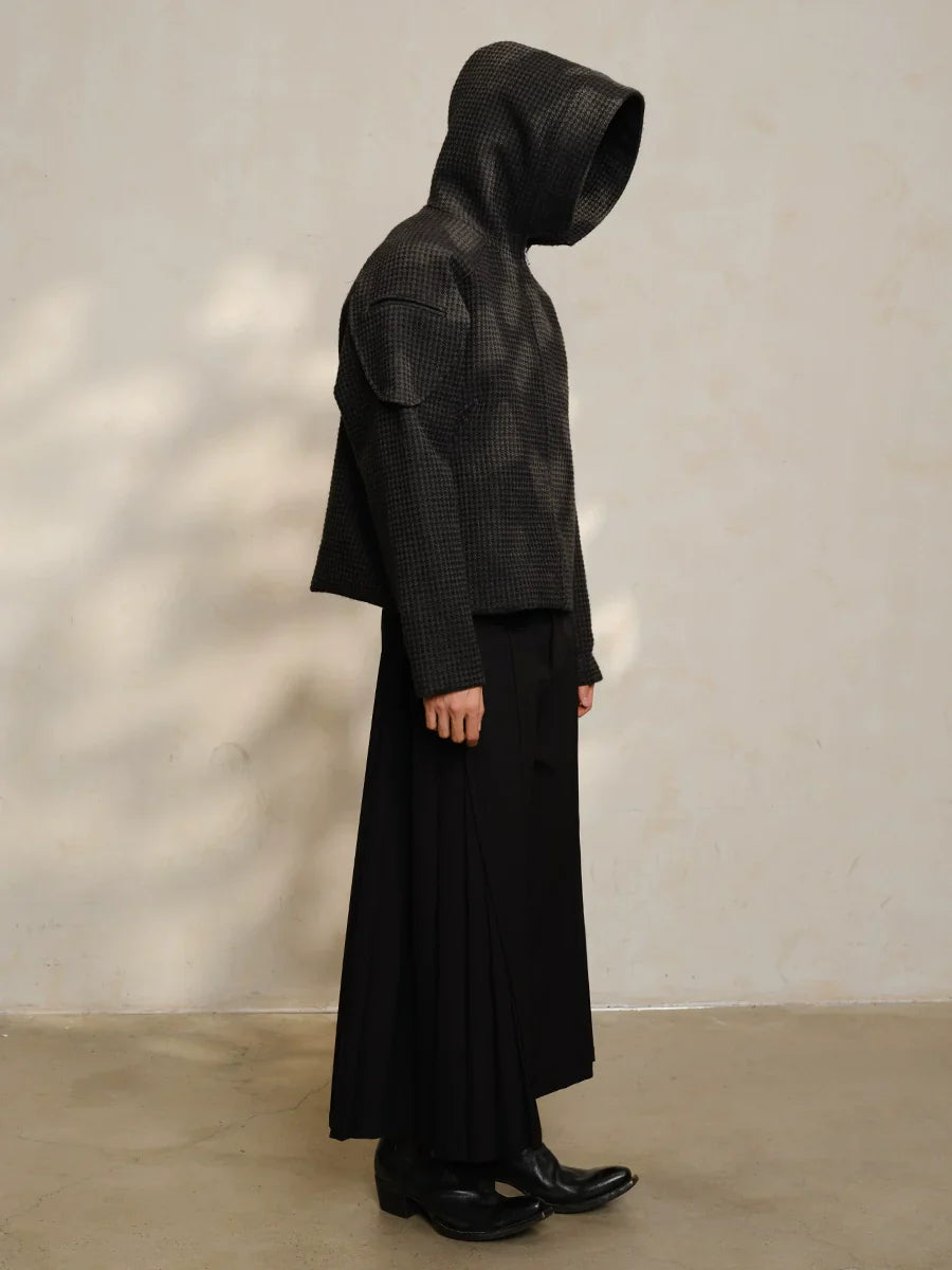 Jacquard Zipper Hoodie