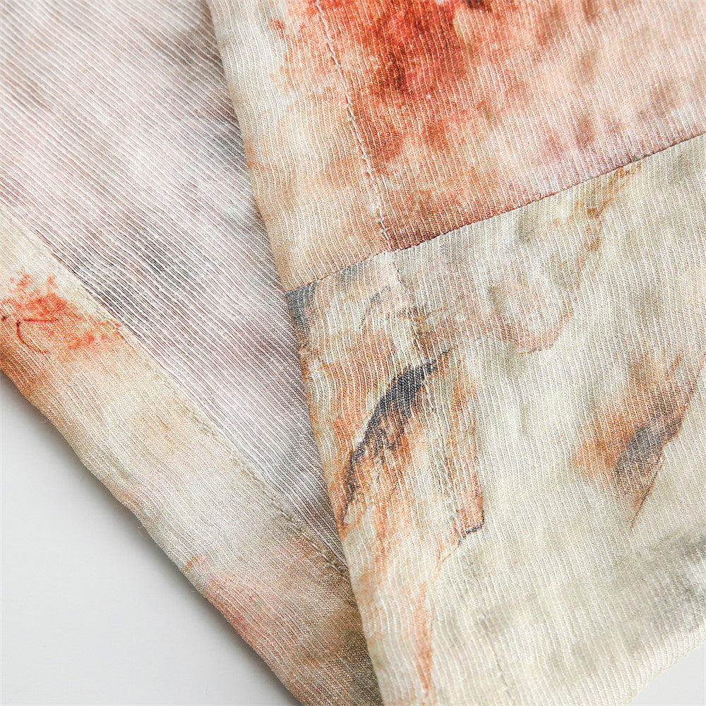 Inktverfschilderij Tie-Dye Korte Mouwen Shirt