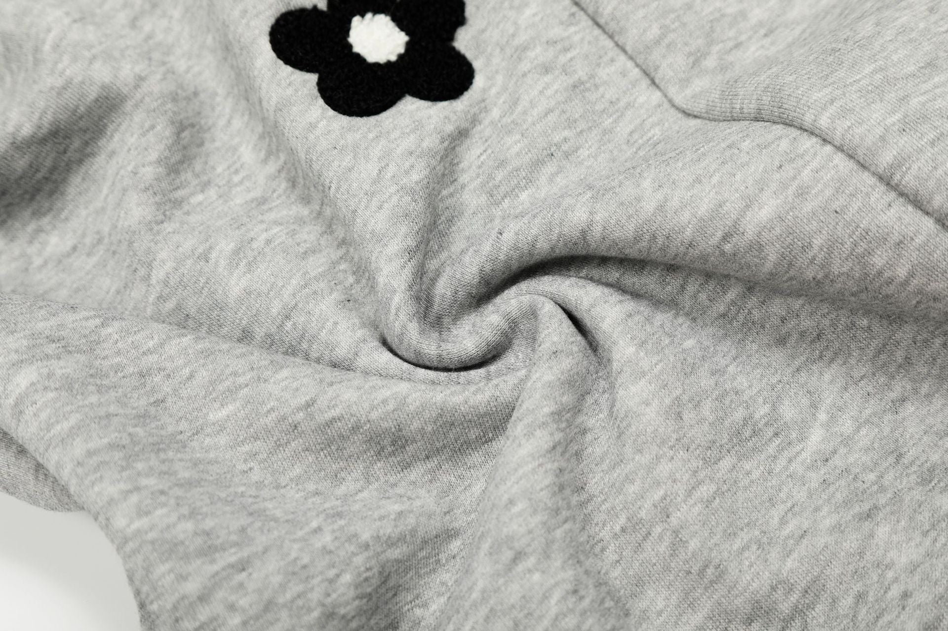 Flower Print Drawstring Wide Leg Sweatpants