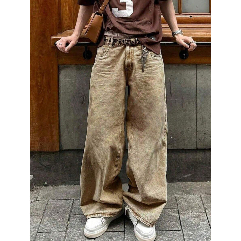 Denim Straight Loose Street Style Jeans