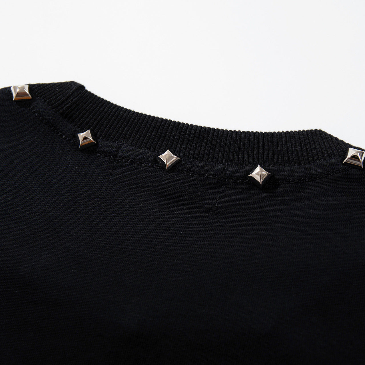 Stud Cat Print Short Sleeve T-Shirt
