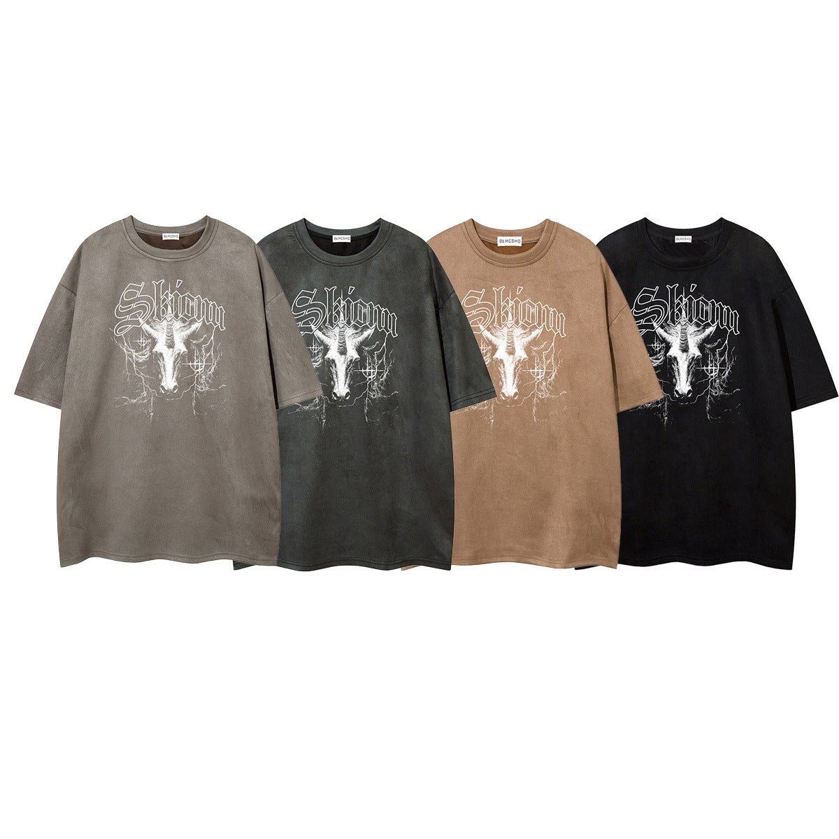 Washed Graphic Art Print Short Sleeve T-Shirt