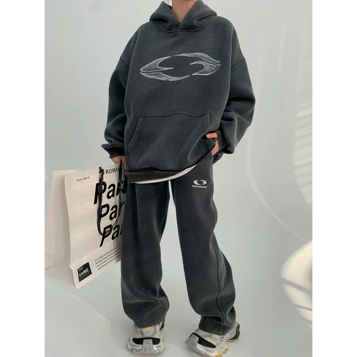 Thick Heavyweight Print Hoodie & Pants Set
