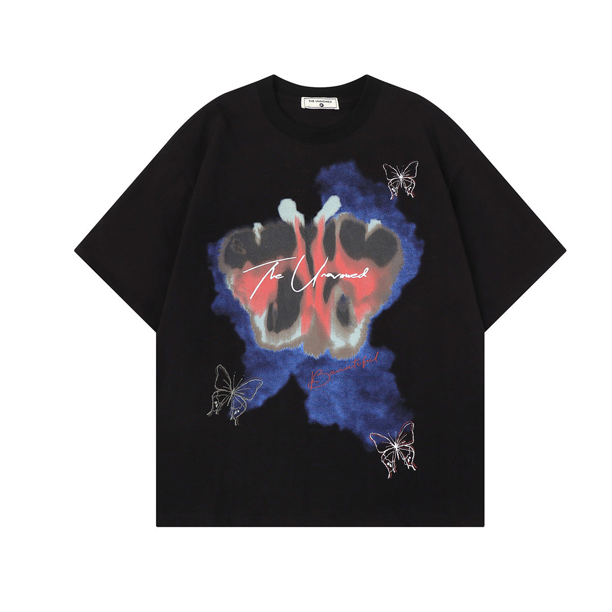 Butterfly Graphic Print Short Sleeve T-Shirt