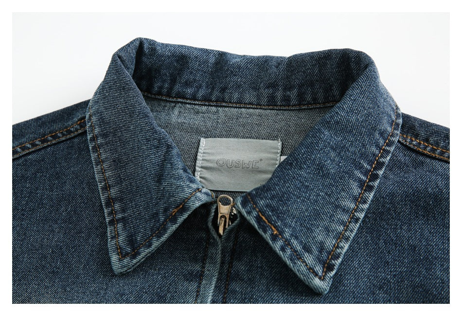Chaqueta vaquera lavada retro