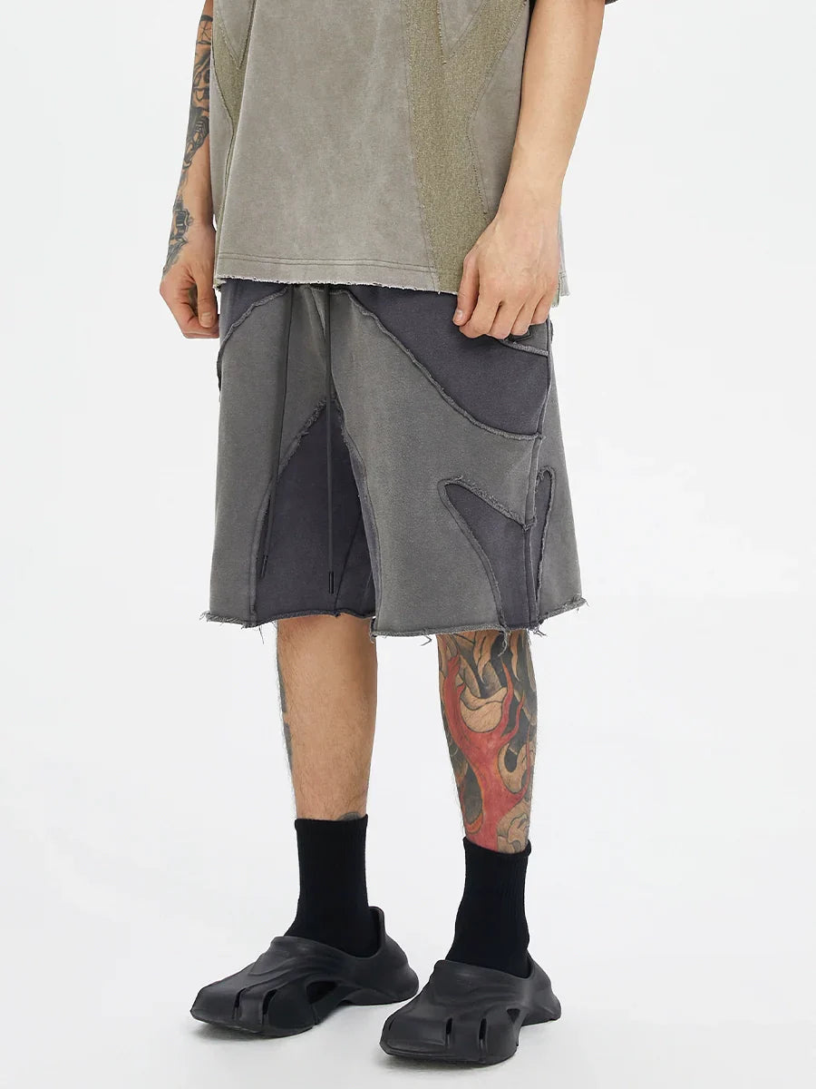 Patchwork Tactical Short Pants