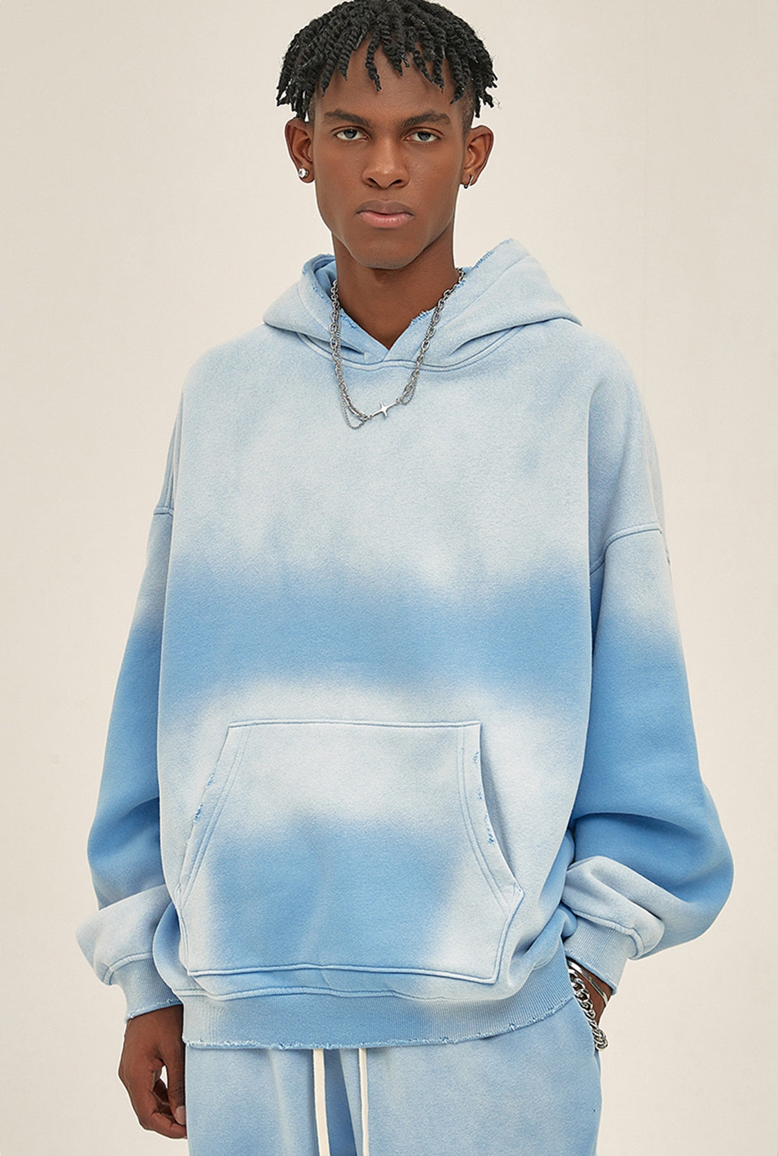 Blue hoodie