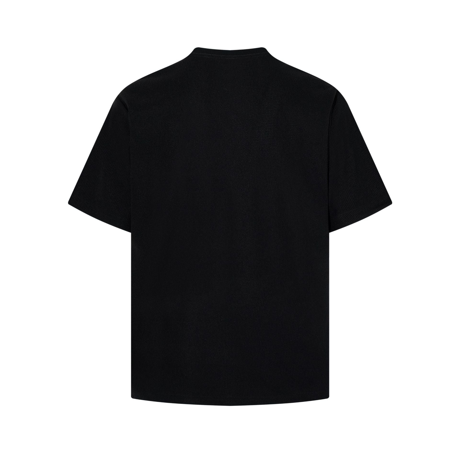 Waffle Graphic Letter Print Short Sleeve T-Shirt