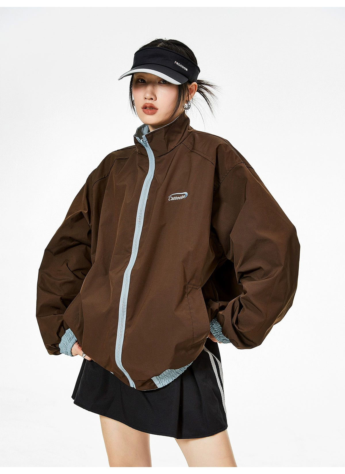 Windbreaker Reversible Oversized Jacket