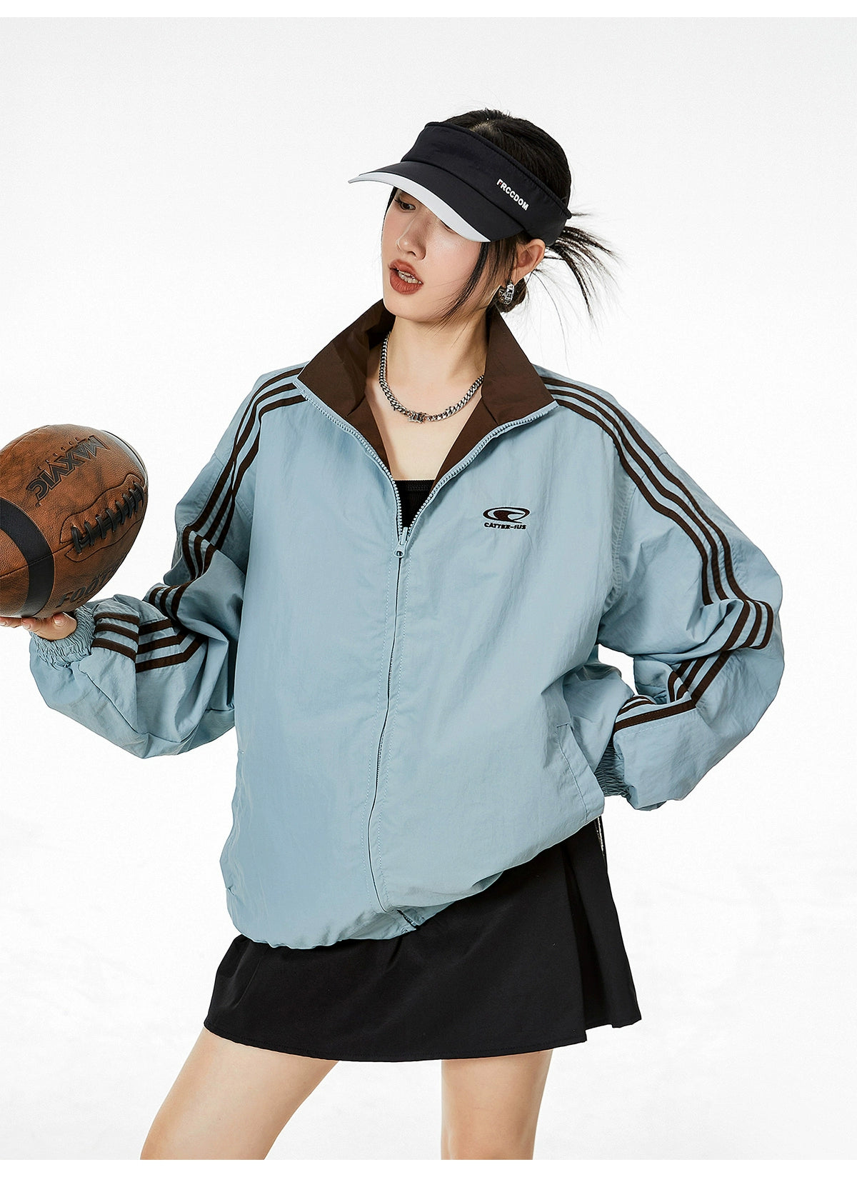 Windbreaker Reversible Oversized Jacket