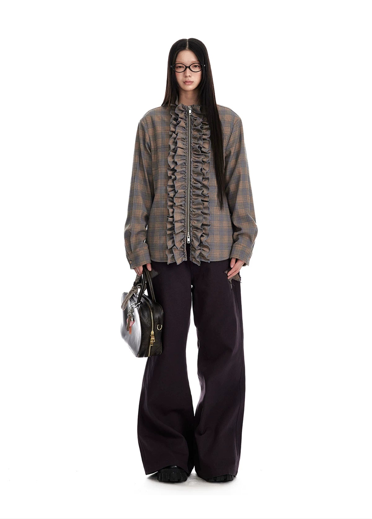 Star Patch Flare Pants