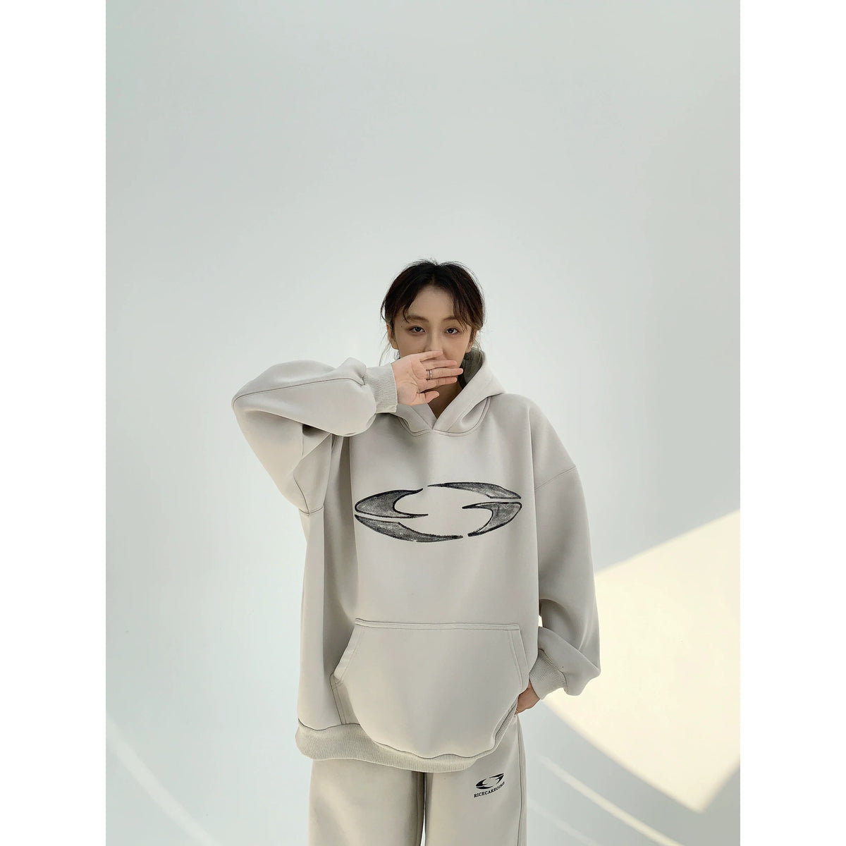 Thick Heavyweight Print Hoodie & Pants Set