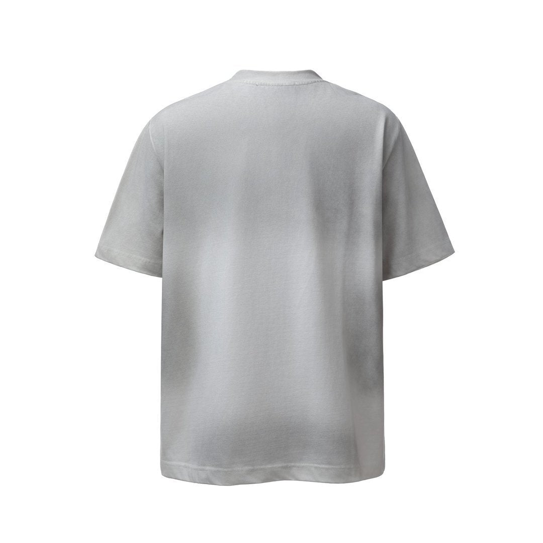 Heavyweight Dirty-Dye Print Oversize Short Sleeve T-Shirt