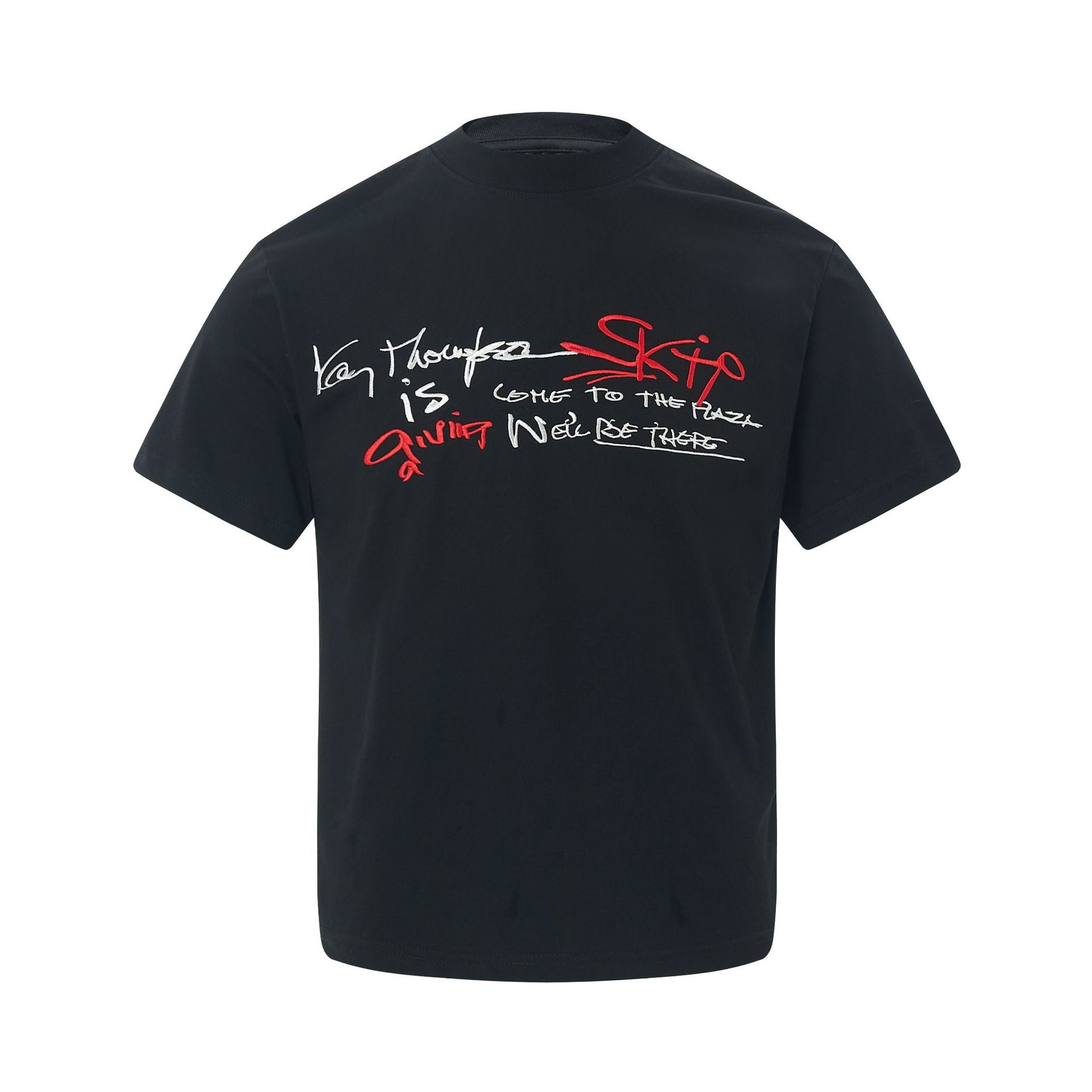 Letter Embroidery Short Sleeve T-Shirt