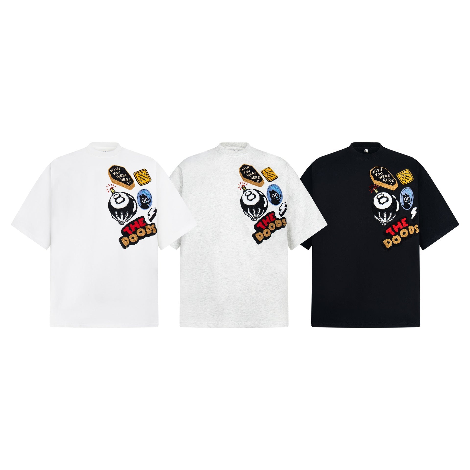Heavyweight 8 Ball Graphic Oversize Short Sleeve T-Shirt