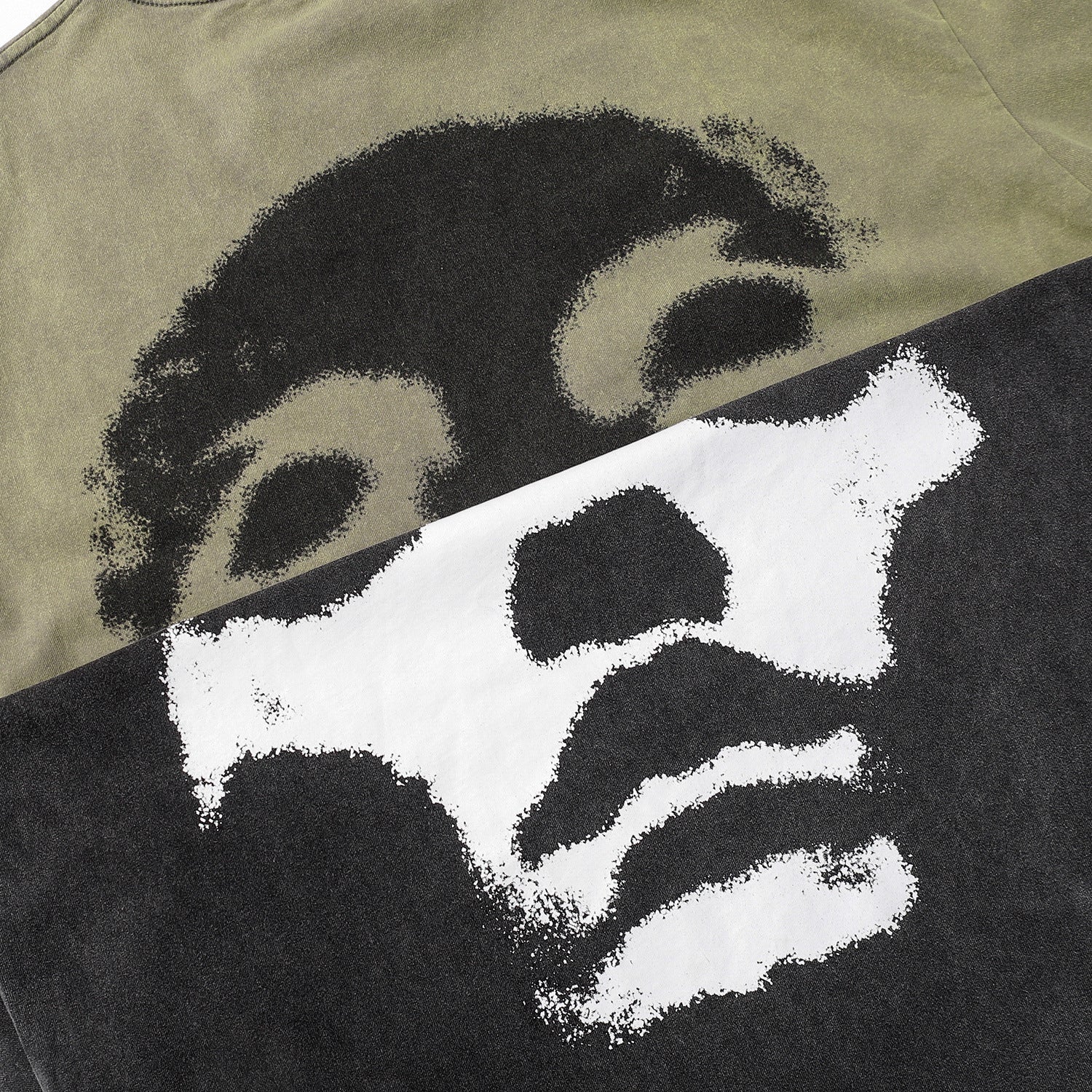 Washed Mask Art Print Short Sleeve T-Shirt
