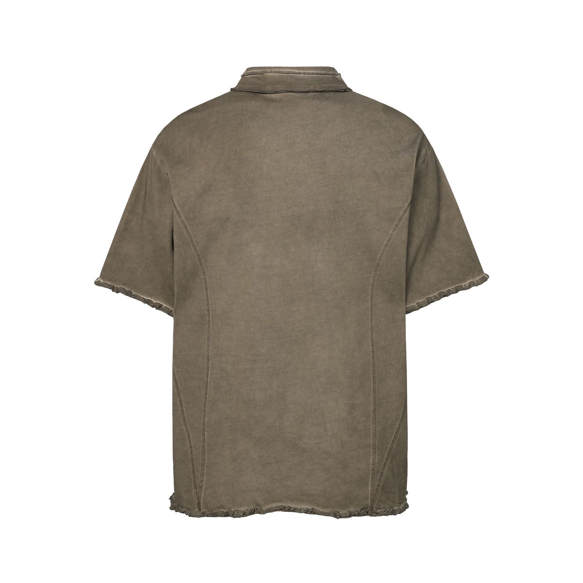Lapel Wash Stain Short Sleeve Polo Shirt