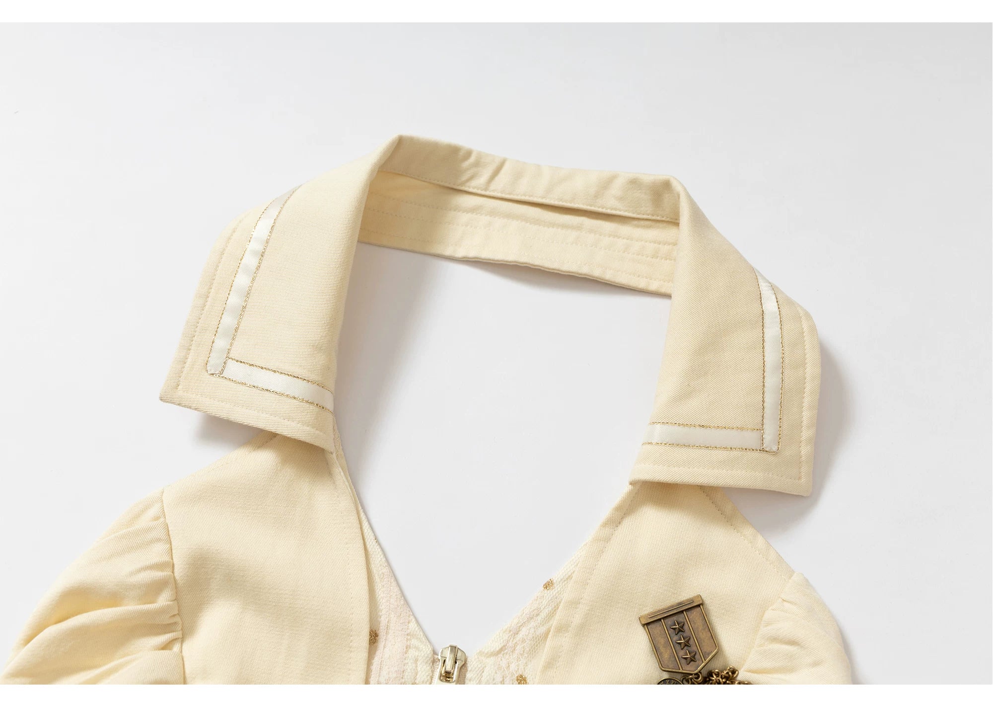 V-Neck Fake Layered Waist-Fit Tank Top