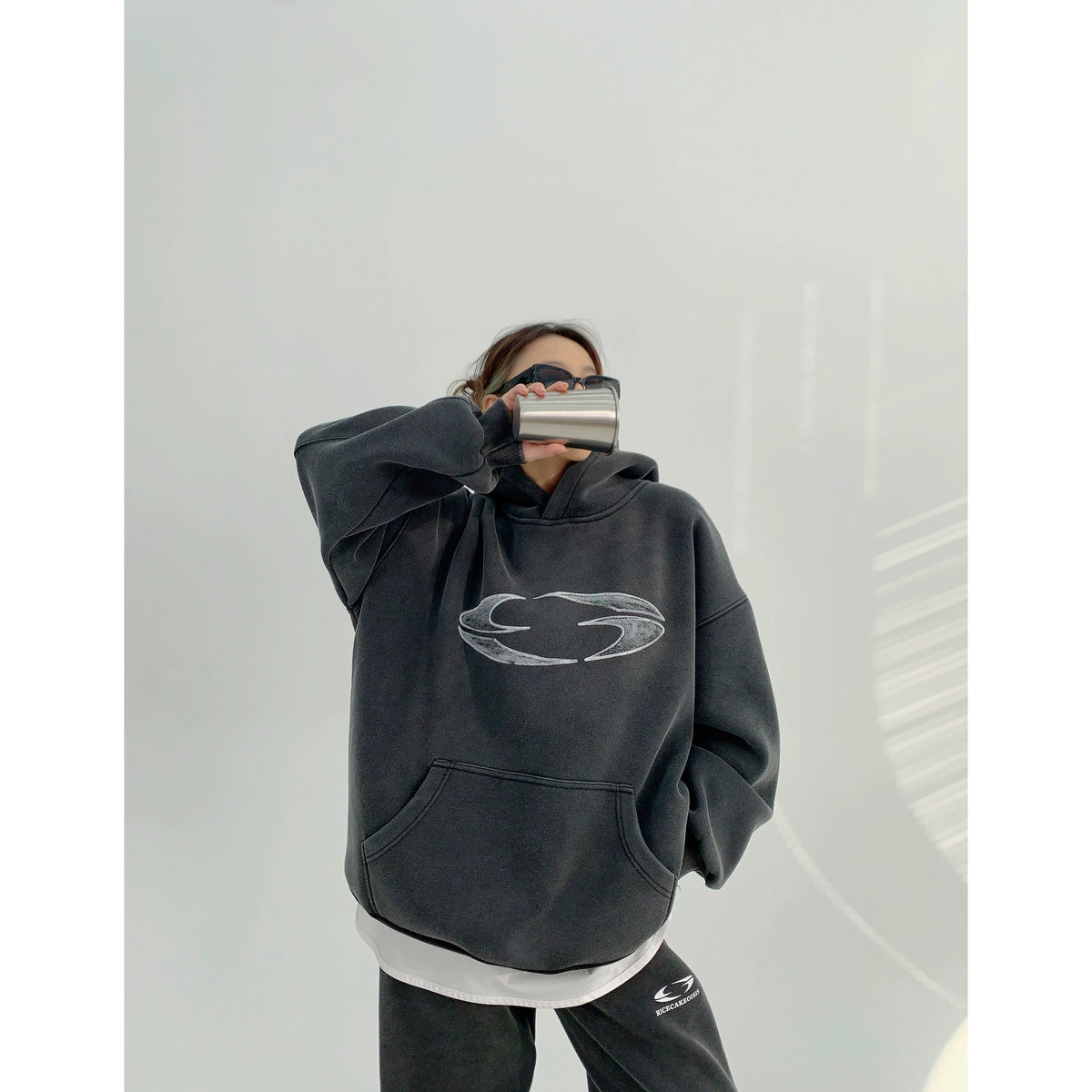 Thick Heavyweight Print Hoodie & Pants Set