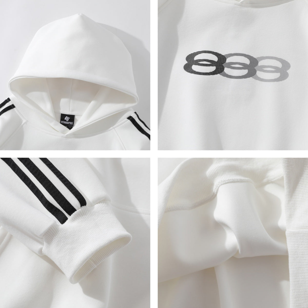 Stripe Oversize Pullover Hoodie