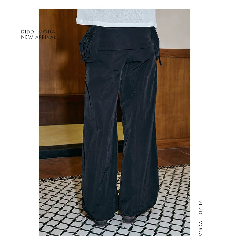 Low Waist Wide Leg Cargo Pants