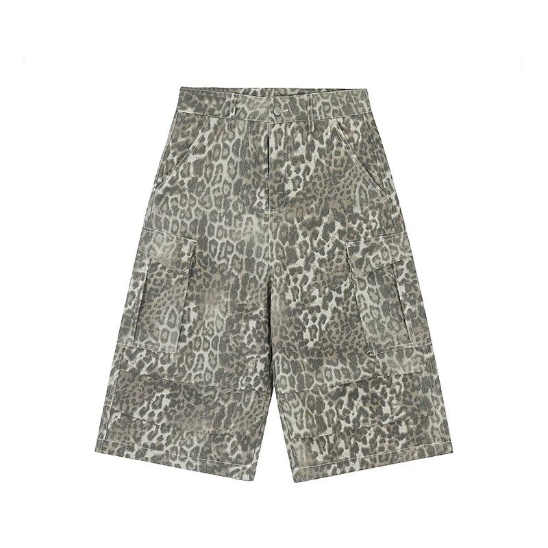 Leopard Print Cropped Vintage Jort - MADXMARX