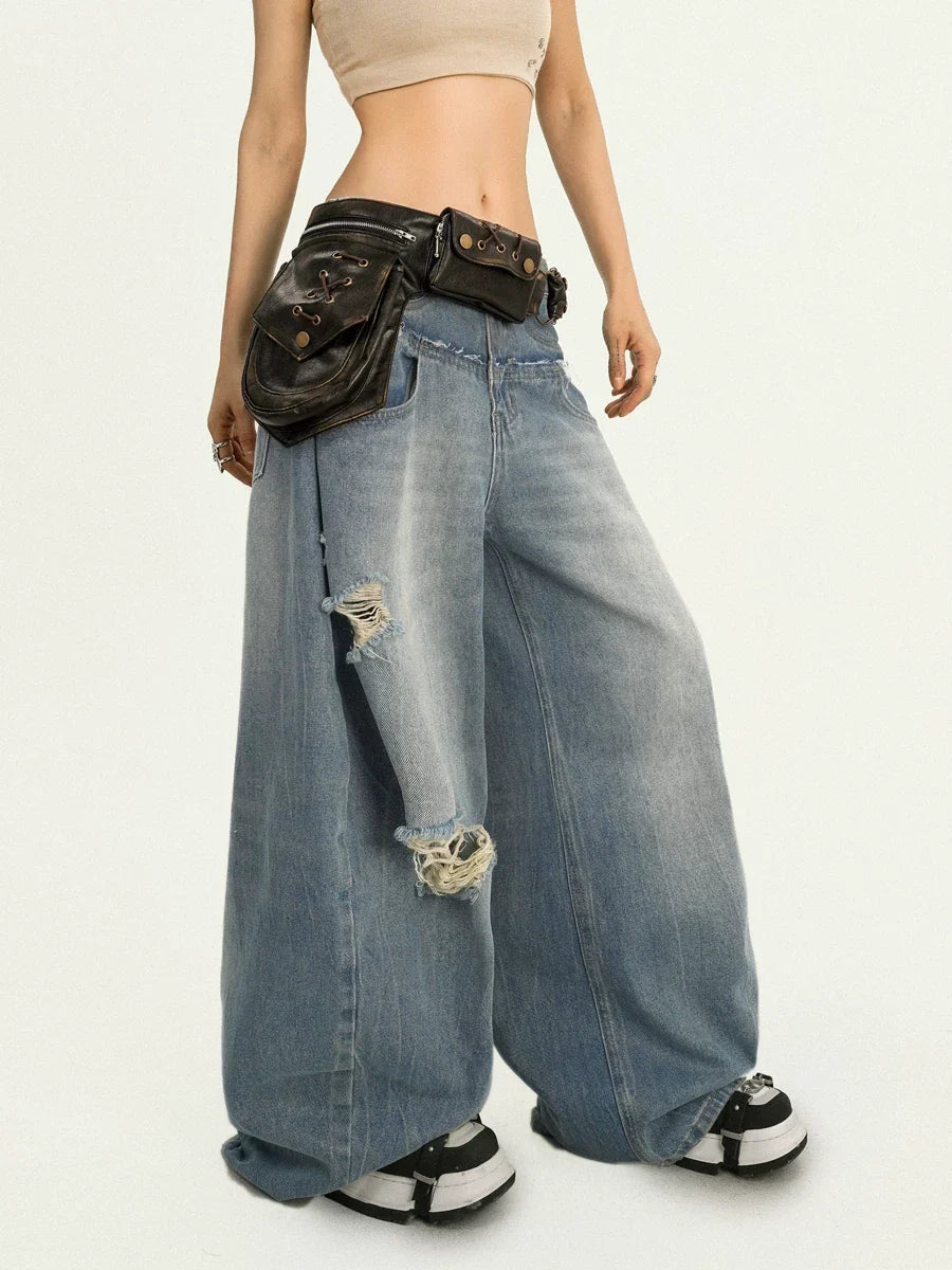 PU Leather Metal Buckle Design Waist Bag